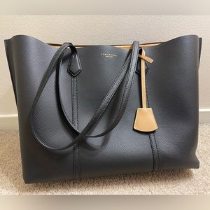 Tory Burch Perry Triple Compartment Tote Bag, Laptop Back, Black